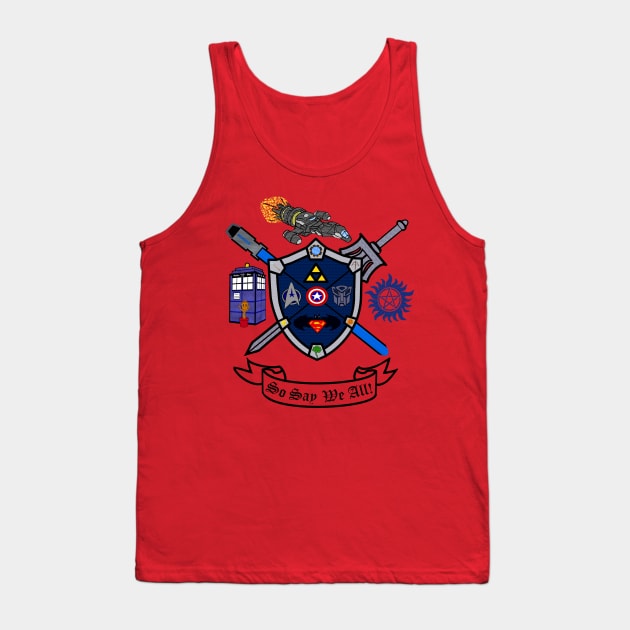 Geek Crest version Tank Top by DavinciSMURF